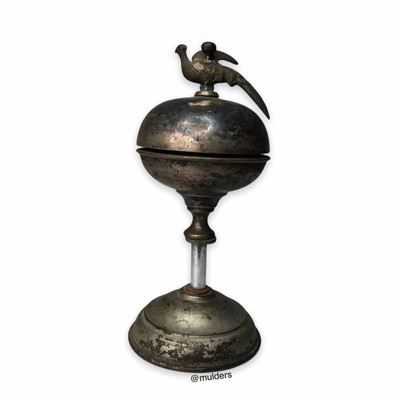Antique Vintage Bird Themed Reception Service Bell - Picture 1 of 8